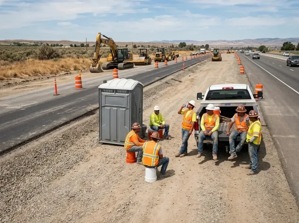 highway-road-construction-crew-007 — frequently asked questions, Porta Potty and Restroom Rentals in Adrian, MO